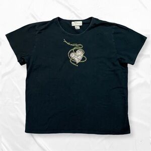 Y2K Vintage Heart Leopard T Shirt • Rope The Wild Heart